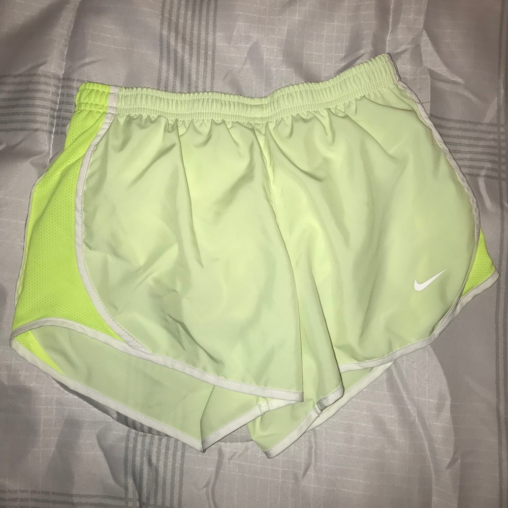 Neon Green Shorts Nike (Girls)